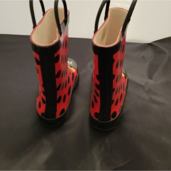 BRAND NEW LADYBUG  GIRL RAIN BOOTS - Picture 8 of 16